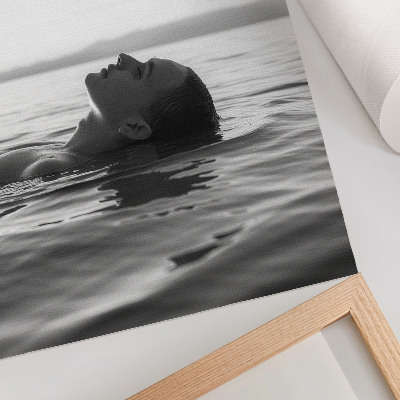Poster decorativo Estética em preto e branco, estilo minimalista, elegância