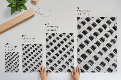 Impressão em tela Uma fachada minimalista repleta de formas repetidas.