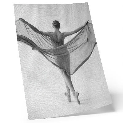 Impressão em tela Dança em preto e branco, elegância, movimento e sofisticação.
