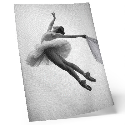 Arte de parede Uma bailarina em movimento com graça e leveza.