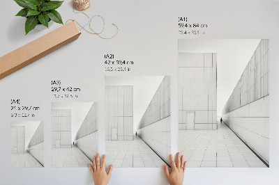 Impressão em tela Arquitetura geométrica minimalista