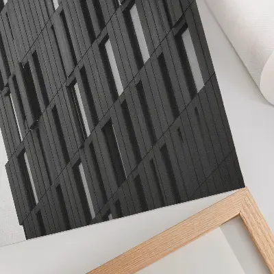 Poster para cozinha formas geométricas em grafite com estilo moderno