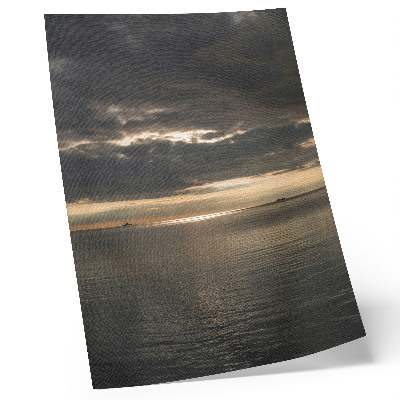 Poster para cozinha Mar, nuvens, raios de sol, vista deslumbrante.
