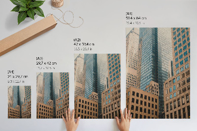 Poster para cozinha Arranha-céus modernos, formas geométricas, elegância