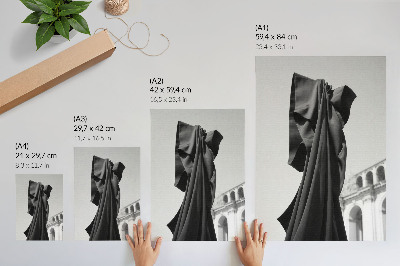 Poster para cozinha Arquitetura têxtil minimalista de composição