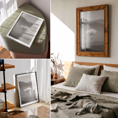 Poster decorativo Uma solução para o estresse do dia a dia para sonhadores e aventureiros.