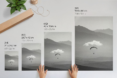 Poster decorativo Uma solução para o estresse do dia a dia para sonhadores e aventureiros.