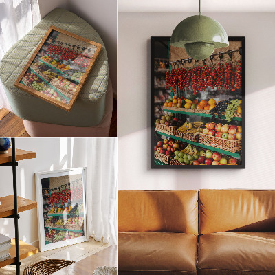 Poster decorativo Frutas coloridas, aroma da tradição, atmosfera da natureza.