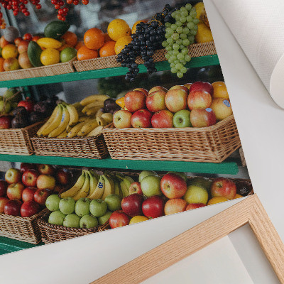 Poster decorativo Frutas coloridas, aroma da tradição, atmosfera da natureza.