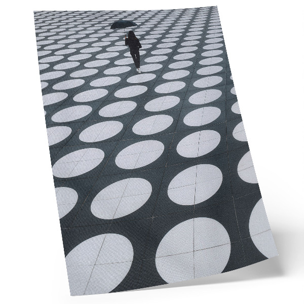 Poster decorativo Padrões geométricos em contraste preto e branco