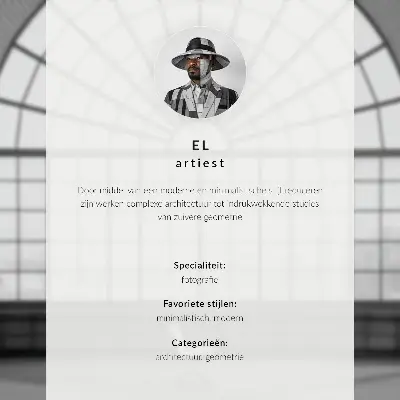Pôster decorativo com padrões geométricos em contraste preto e branco
