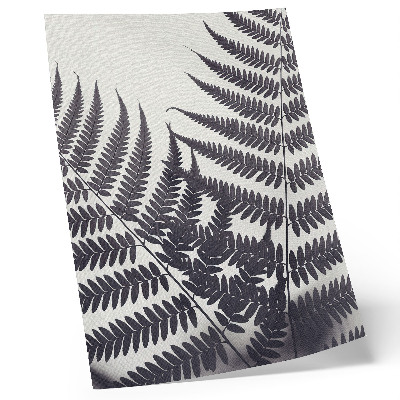 Arte de parede Folhas simétricas sobre um fundo claro
