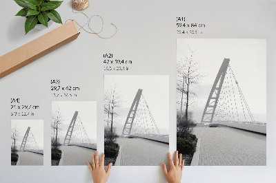 Poster para cozinha Estrutura de ponte moderna minimalista