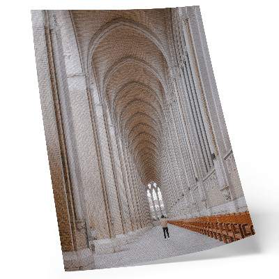 Poster para cozinha Arcos altos, elegância, simetria, paz, espaço