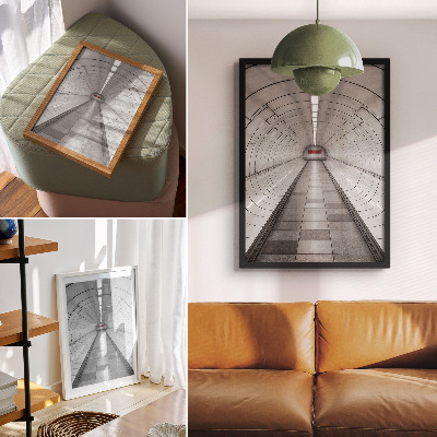 Poster decorativo Iluminação de teto moderna e futurista para espaços amplos