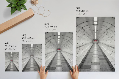 Poster decorativo Iluminação de teto moderna e futurista para espaços amplos