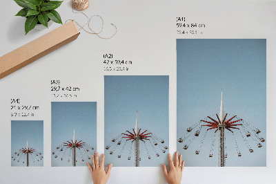 Arte de parede Torre Carrossel, Movimento Dinâmico, Minimalismo