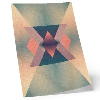 Arte de parede de formas geométricas em cores pastel com design elegante