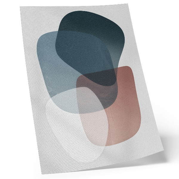 Poster para cozinha Formas que se interpenetram, elegância, minimalismo.