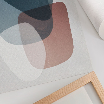 Poster para cozinha Formas que se interpenetram, elegância, minimalismo.