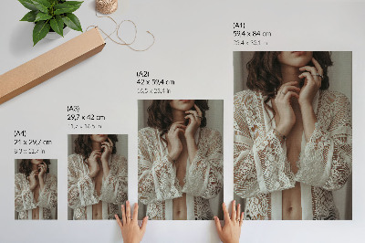 Impressão em tela Renda, delicadeza, elegância, clássico, feminilidade