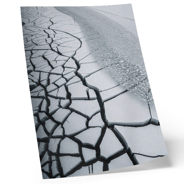 Arte de parede Rachaduras de gelo, linhas harmoniosas de beleza invernal