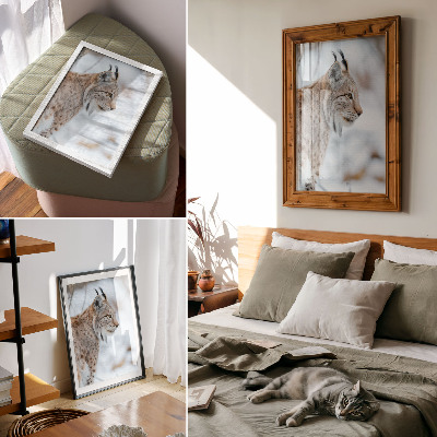 Poster decorativo Rysy no inverno, bela natureza, cores naturais, harmonia