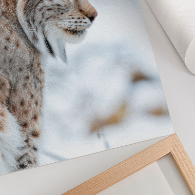 Poster decorativo Rysy no inverno, bela natureza, cores naturais, harmonia