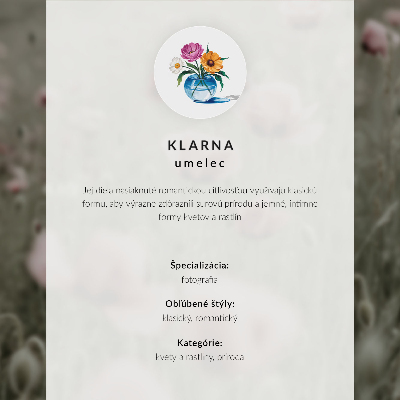 Impressão em tela Uma composição floral única para um interior moderno.