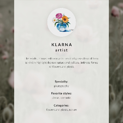 Impressão em tela Uma composição floral única para um interior moderno.