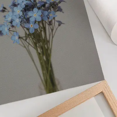 Impressão em tela composição floral única para interiores modernos