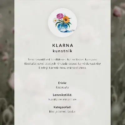 Impressão em tela composição floral única para interiores modernos