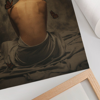 Poster para cozinha As borboletas, com sua delicadeza, acentuam a elegância e a paz.