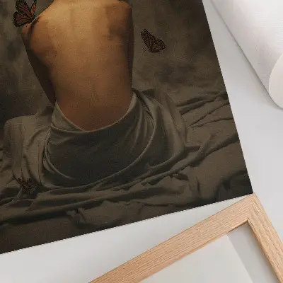 Poster para cozinha com estampa de borboletas que trazem delicadeza e elegância ao ambiente