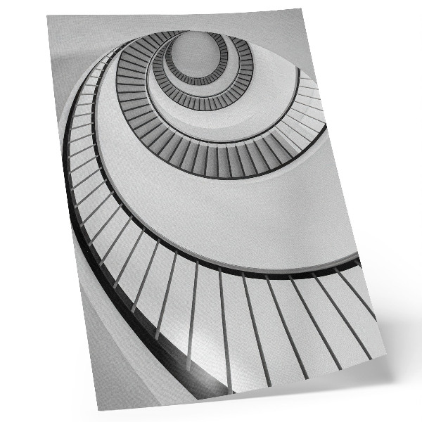 Poster para cozinha Escada em espiral com geometria fascinante e elegância.