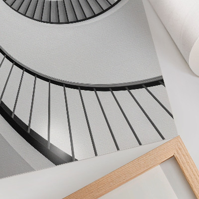 Poster para cozinha Escada em espiral com geometria fascinante e elegância.