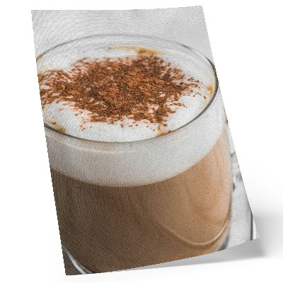 Poster decorativo Café com espuma, cores quentes, harmonia