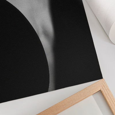 Impressão em tela Uma combinação sutil de elegância em preto e branco.