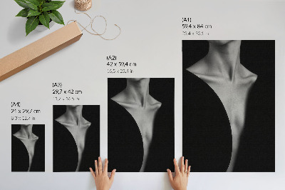 Impressão em tela Uma combinação sutil de elegância em preto e branco.