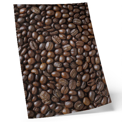 Impressão em tela textura marrom dos grãos de café