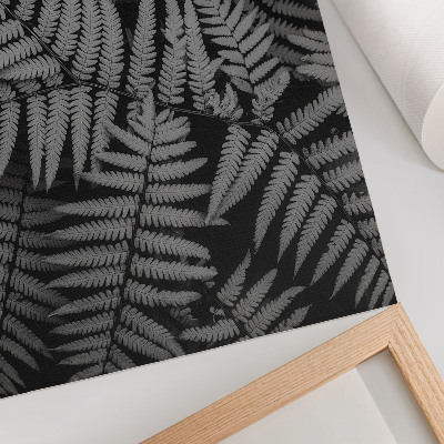 Poster para cozinha Samambaia sensual em preto e branco, simetria, elegância