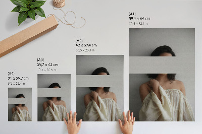 Arte de parede Equilíbrio variável de estilo minimalista em branco e bege