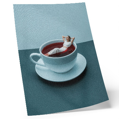 Poster para cozinha Uma xícara surreal de relaxamento
