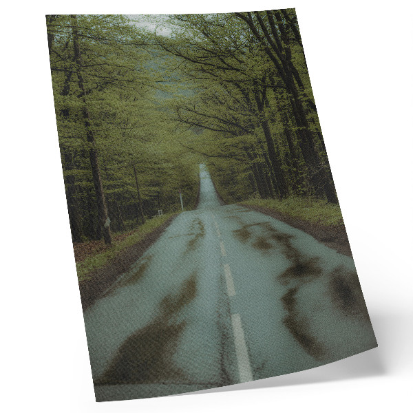 Poster decorativo Estrada na floresta, paz, verde, aventura, mistério