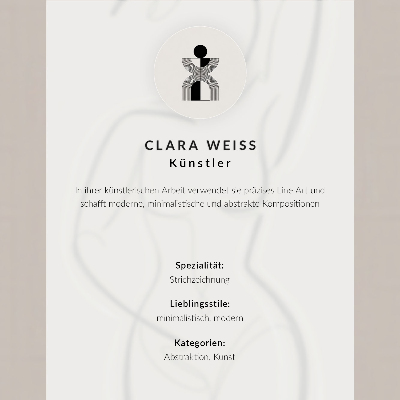 Poster para cozinha Silhueta minimalista de uma mulher sobre um fundo bege.