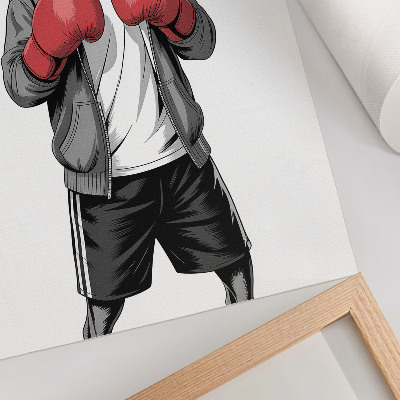 Poster para cozinha Luvas de boxe para cães da raça Boxer, estilo esportivo