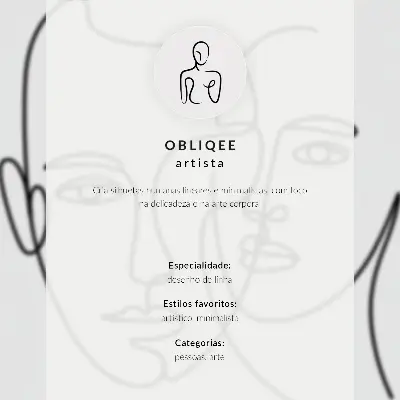 Impressão em tela retratos minimalistas com arte linear focada em profundidade e emoções