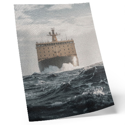 Poster para cozinha Navio no mar: minimalismo, harmonia e majestade.