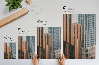 Poster para cozinha Arranha-céus, minimalismo de vidro, elegância, dinamismo