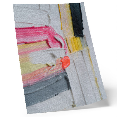 Impressão em tela Textura dinâmica de listras de tinta abstratas